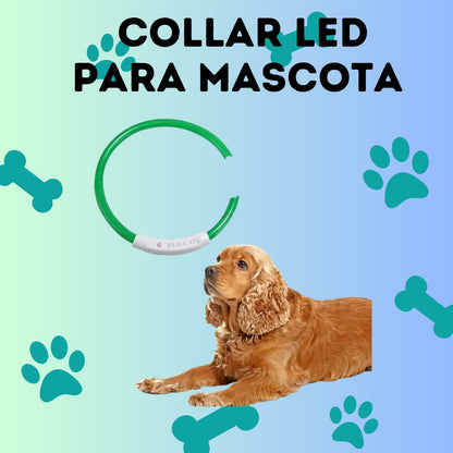 COLLAR LED PARA MASCOTA