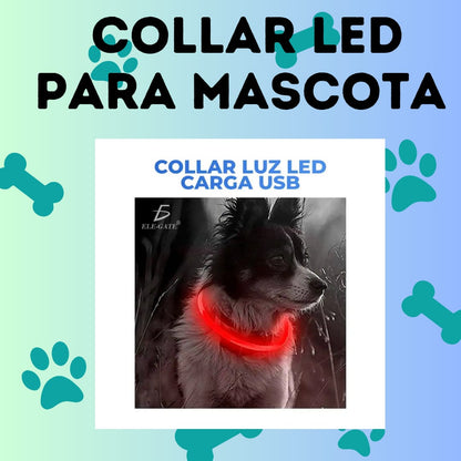 COLLAR LED PARA MASCOTA