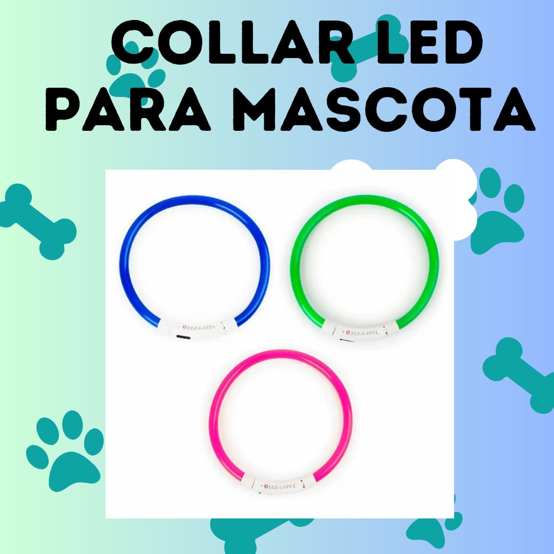 COLLAR LED PARA MASCOTA