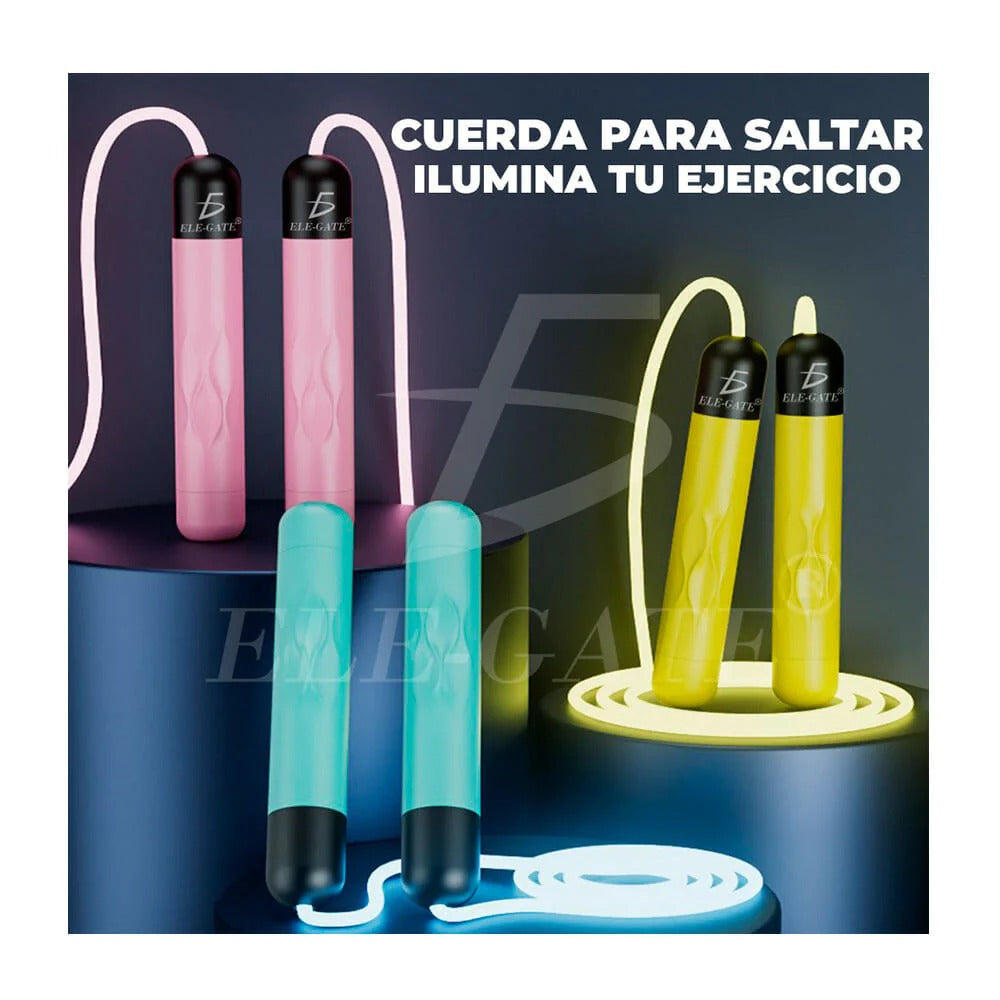 CUERDA PARA SALTAR ILUMINADA LUZ LED