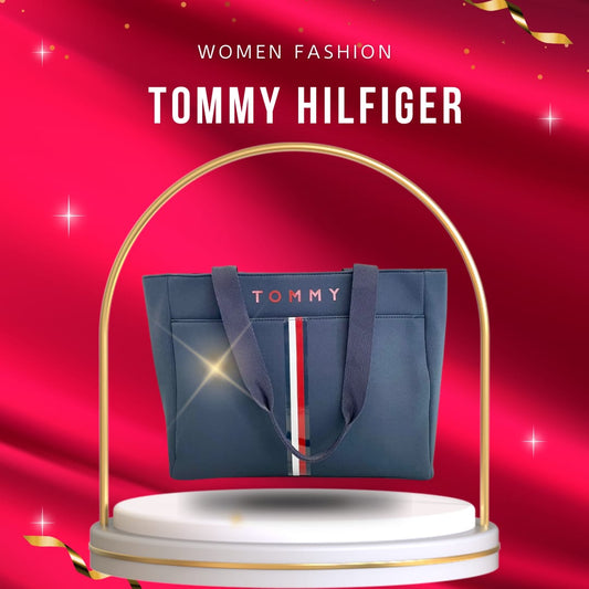 BOLSA DE MANO TOMMY HILFIGER AZUL