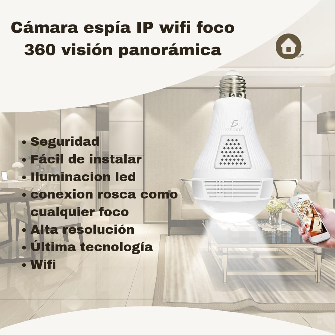 CAMARA ESPIA WIFI FOCO 360