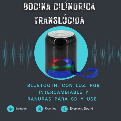 BOCINA CILINDRICA TRASLUCIDA