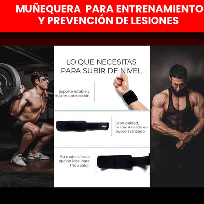 MUÑEQUERA PARA ENTRENAMIENTO Y PREVENCIÓN DE LESIONES